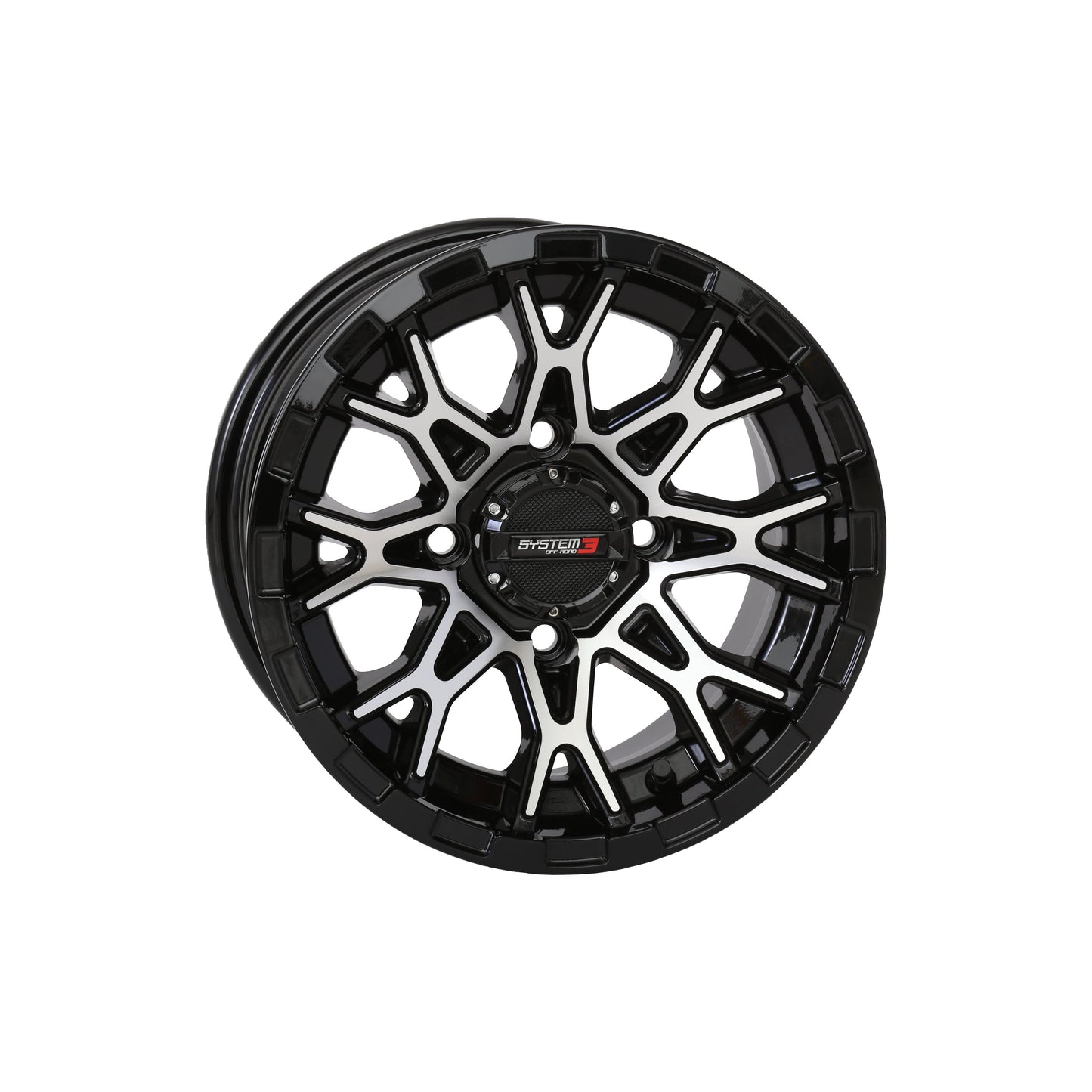 St6 Wheel 12x7 2+5 ( 47mm) 4/110 Gloss Black/Machined