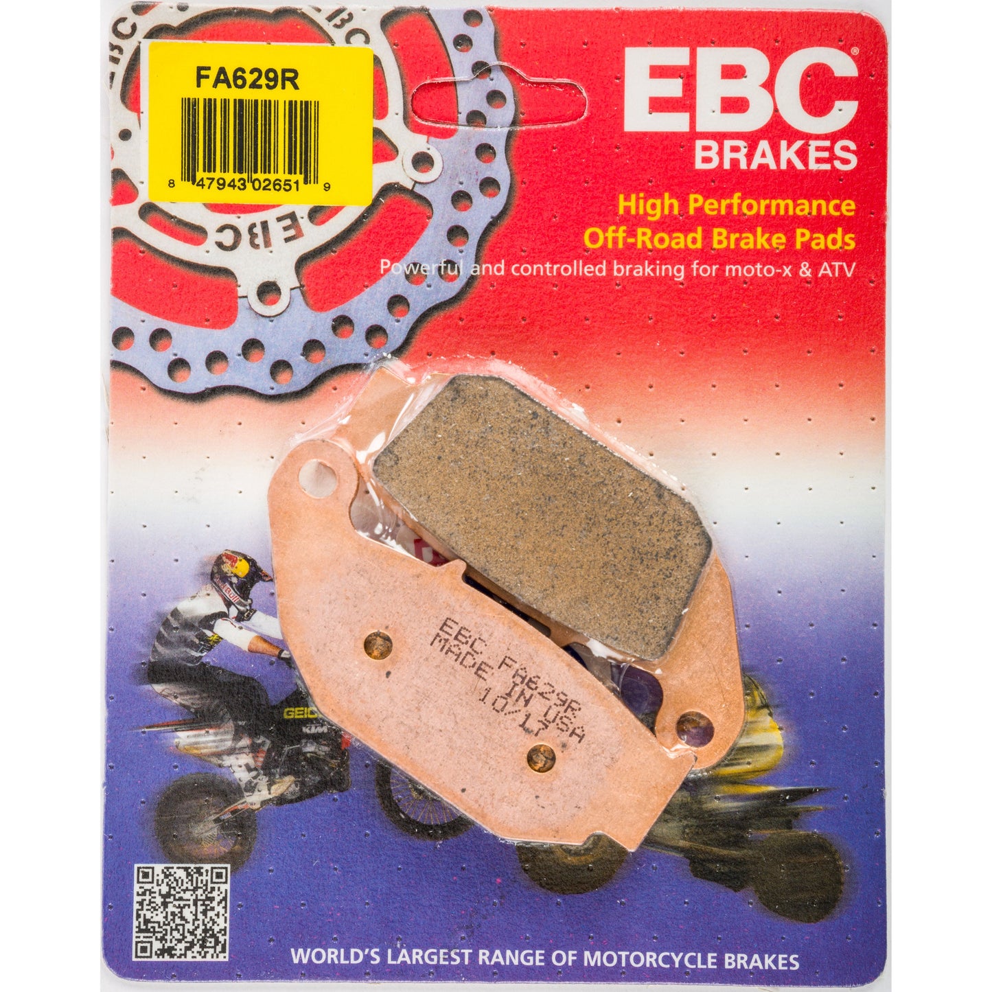 Brake Pads Fa629r Sintered R Series