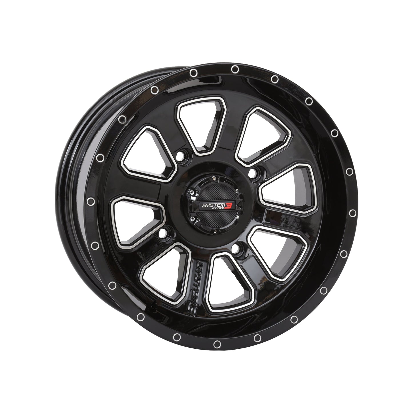 St4 Wheel 14x7 4+3 (+10mm) 4/156 Gloss Black/Machined