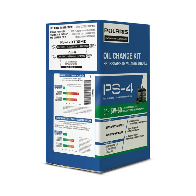 Full Synthetic Oil Change Kit, 2877473, 2 Quarts of PS-4 Engine Oil and 1 Oil Filter