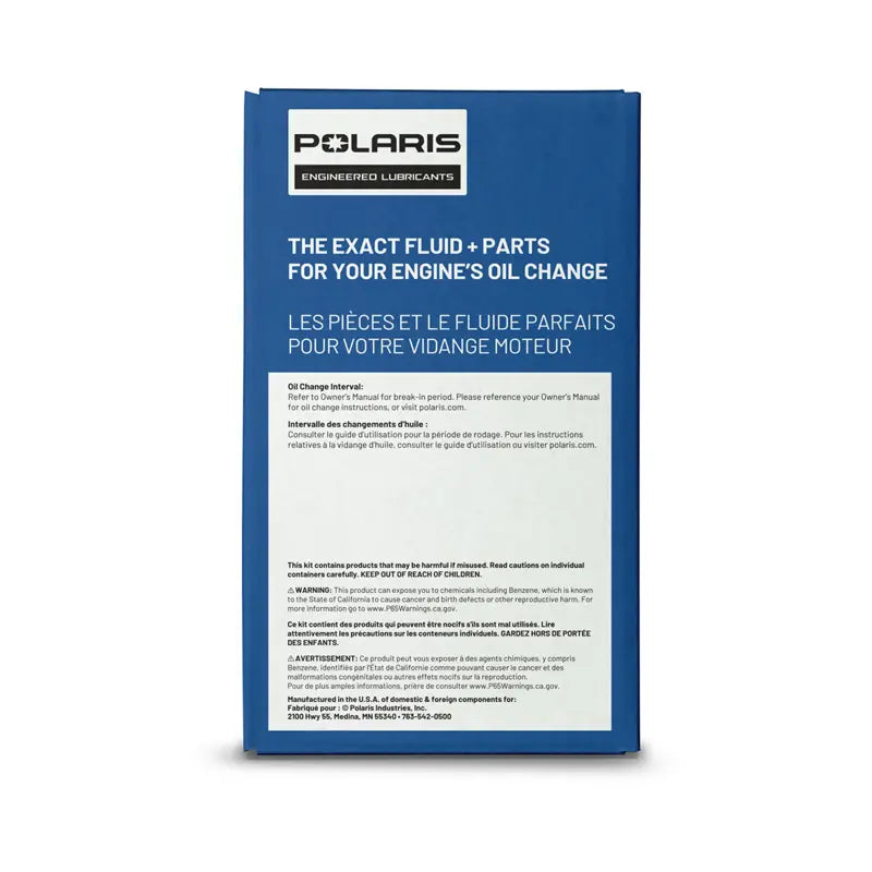 Full Synthetic Oil Change Kit, 2877473, 2 Quarts of PS-4 Engine Oil and 1 Oil Filter