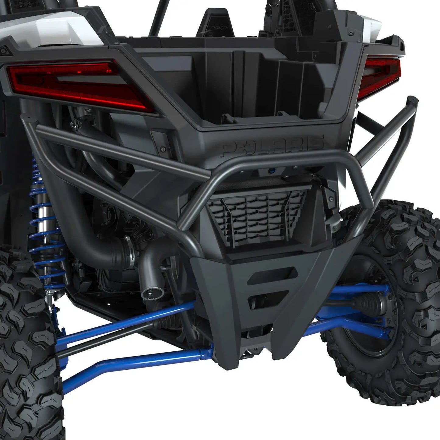 Polaris RZR Rear High Coverage Bumper, Matte Black - 2891234-458