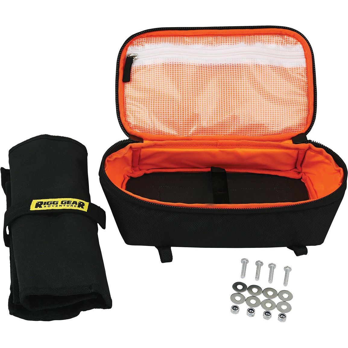Rear Fender Bag With Tool Roll 3l Black