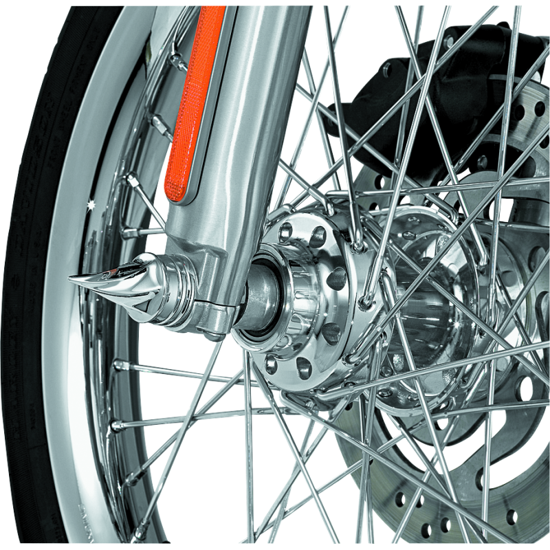 Kuryakyn Twisted Axle Caps Chrome