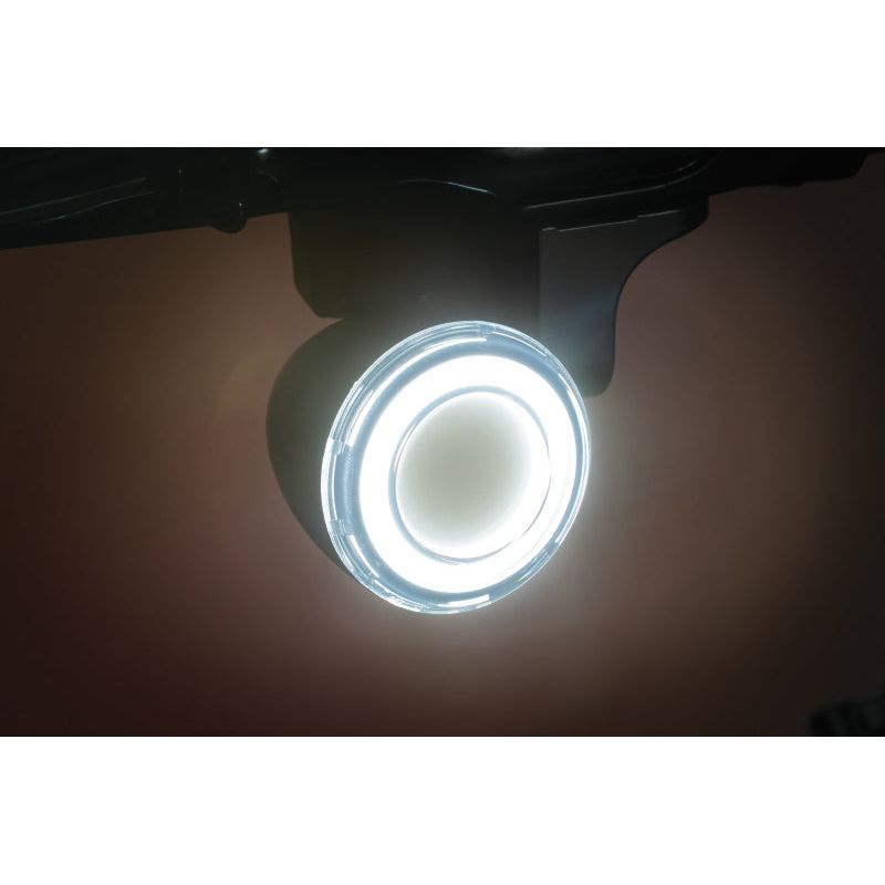 Kuryakyn Tracer L.E.D. Front Turn Signal Insert, White/Amber Light, Smoke Lens 1157