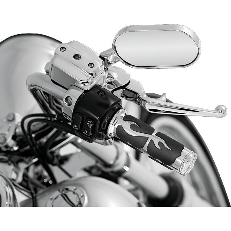 Kuryakyn ISO Flame Grips Metric Chrome