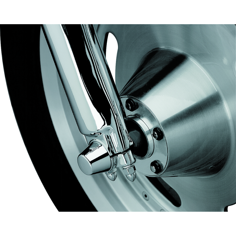 Kuryakyn Front Axle Nut Caps Chrome