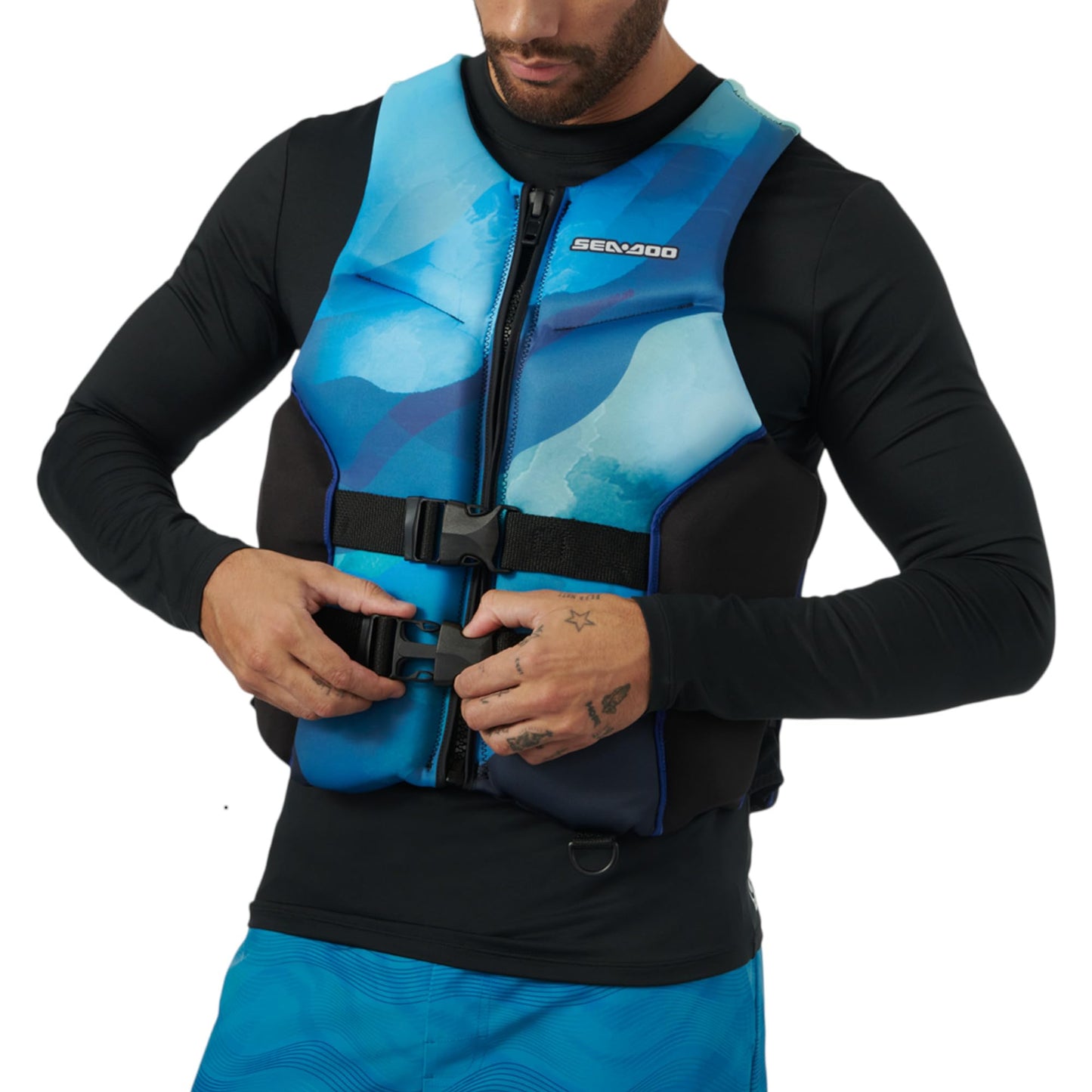 Sea-Doo Airflow Sunset Edition Adult Unisex PFD/Life Jacket (Ecoprene) 285988,Blue,X-Small