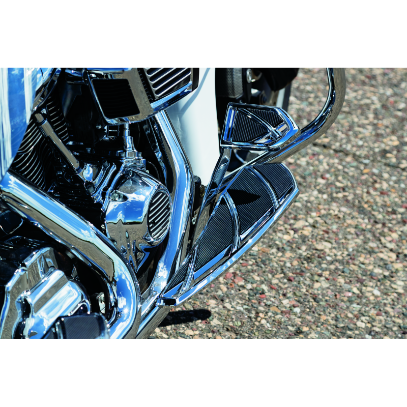 Kuryakyn Phantom Brake Pedal Pad FL Touring Models Chrome