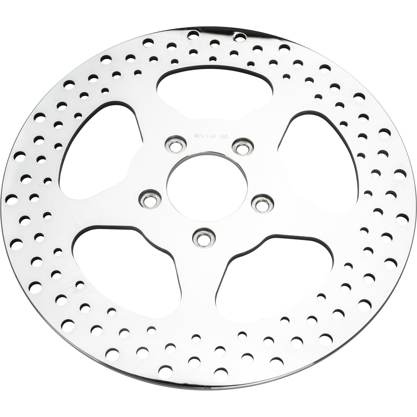 5 Spoke Brake Rotor Rear 11.5" Ss Polished 2.22id