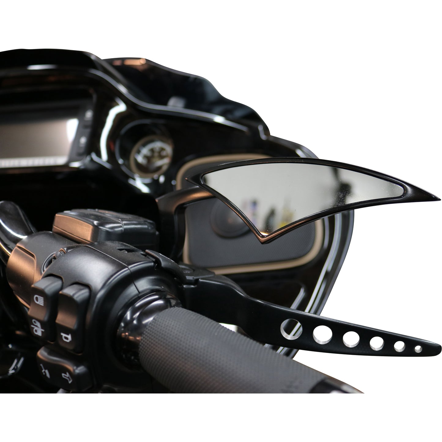 Power Mirrors Black 5.75"X1.75"