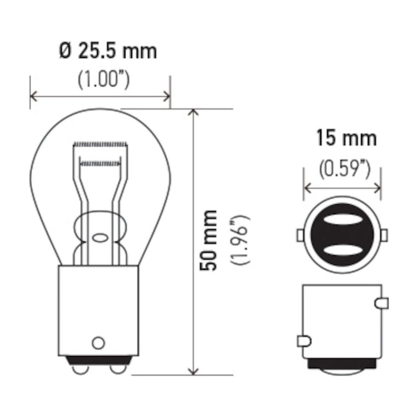 Hella Bulb 1157 12V 27/8W BAY15d S8