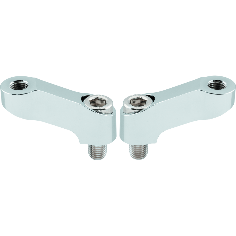 BikeMaster Mirror Extension 10mm Pair - Chrome