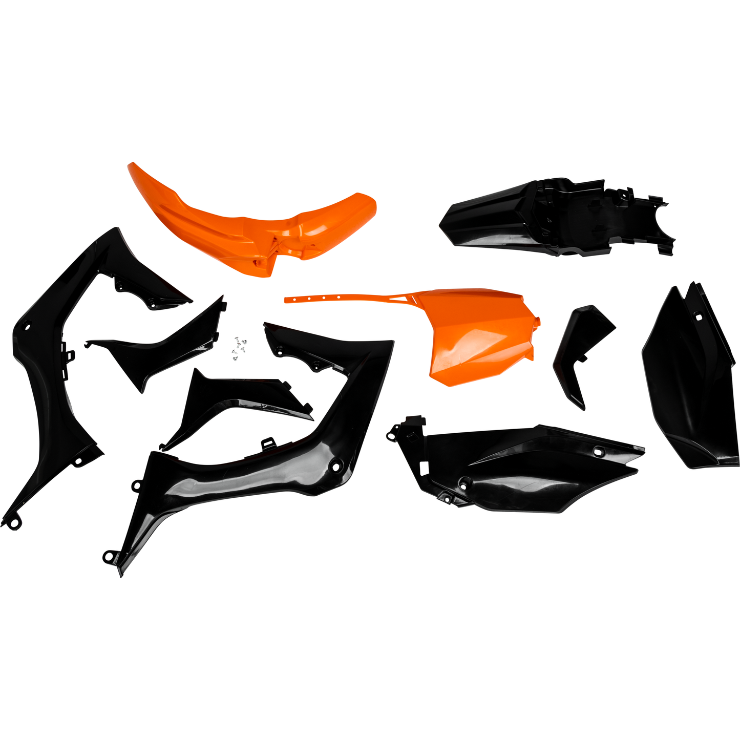 Full Plastic Kit Hon Orange/Black