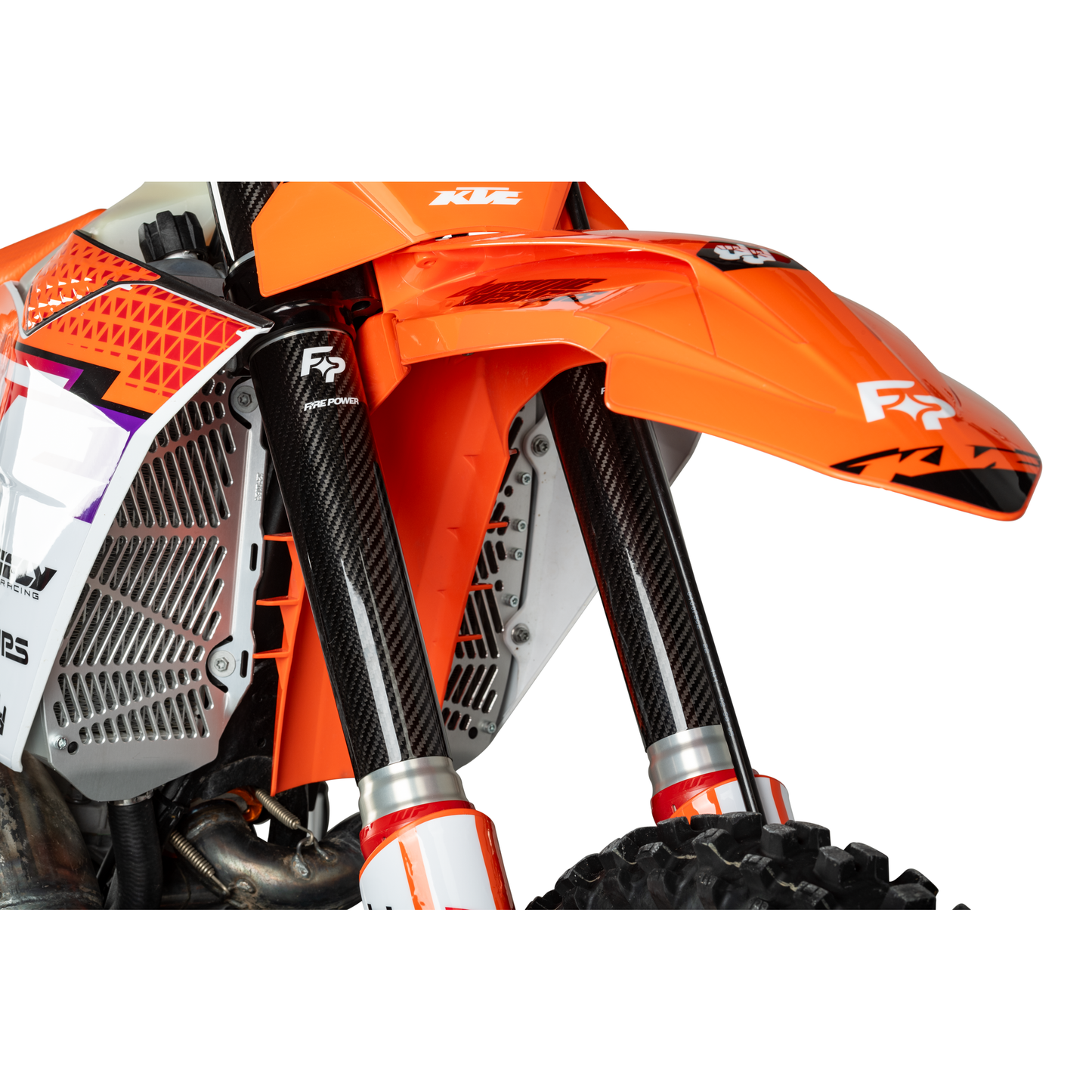 Carbon Fiber Fork Shield Lower 52 Mm X 260 Mm