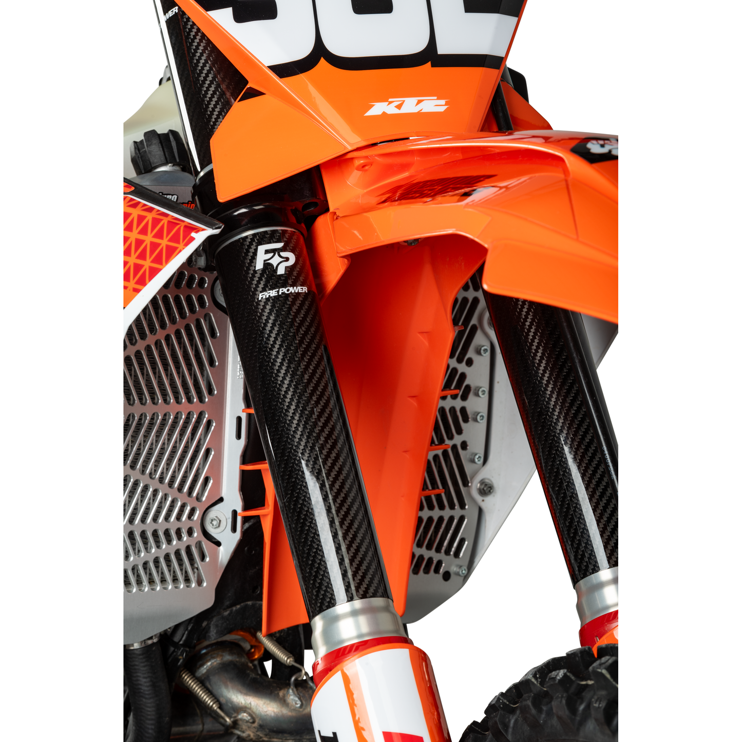 Carbon Fiber Fork Shield Lower 52 Mm X 260 Mm