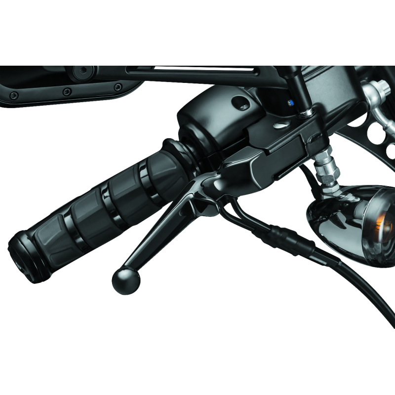 Kuryakyn Trigger Lever Set 96-Up Cable Gloss Black