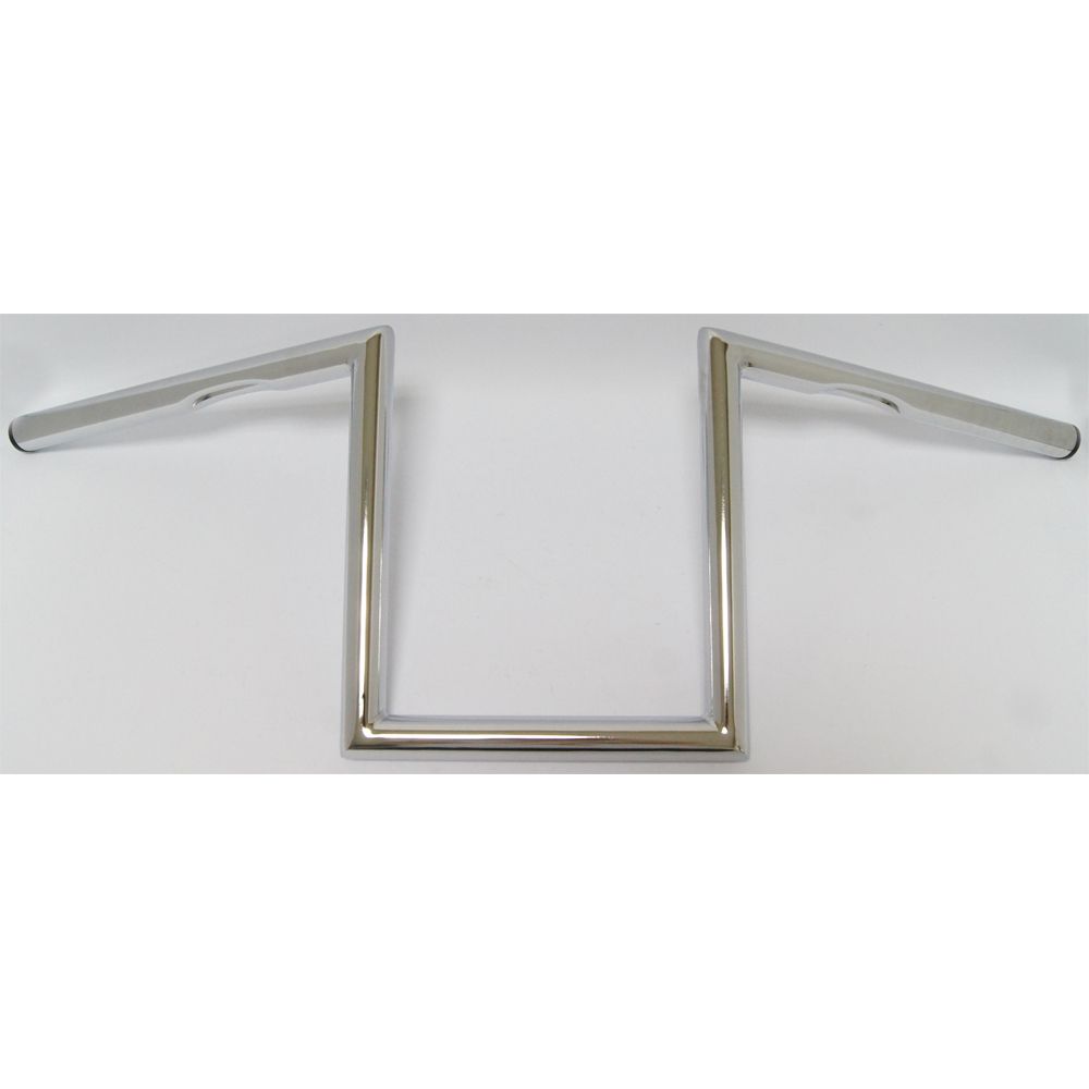 1" Z Bar Dimpled 10" Chrome