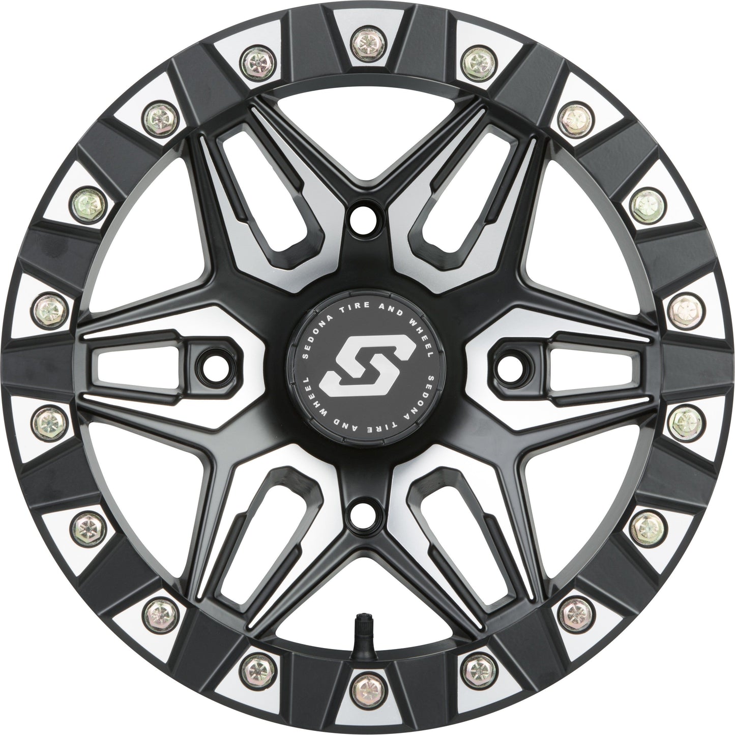 Split 6 Bdlk Wheel 14x7 4/110 5+2 (+10mm) Blk/Machined