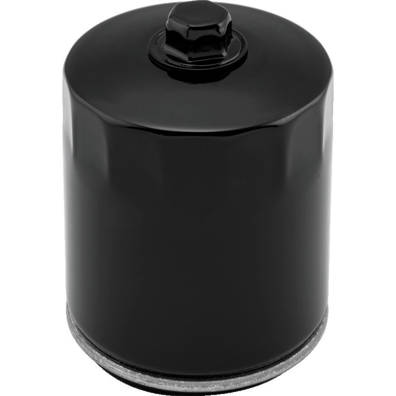 Twin Power Twin Cam and M8 Black Oil Filter With Nut Replaces H-D 63798-99 with Backflow Valve