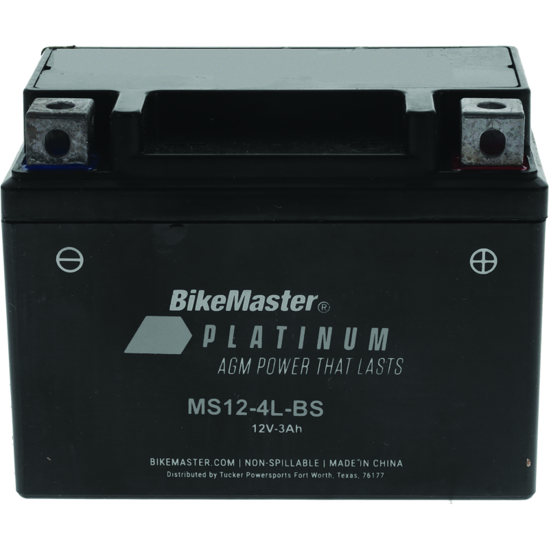 BikeMaster AGM Battery - MS12-4L-BS