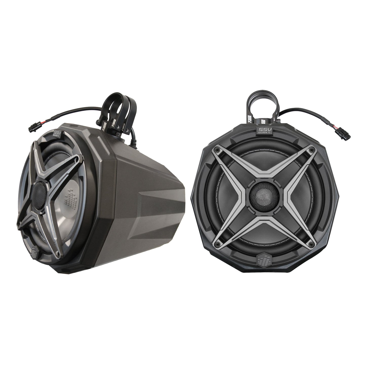 8" Cage Mount Pod Ssv Speaker 2.0" Roll Cage