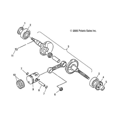 Polaris ATV Oil Seal, Genuine OEM Part 0450017, Qty 1
