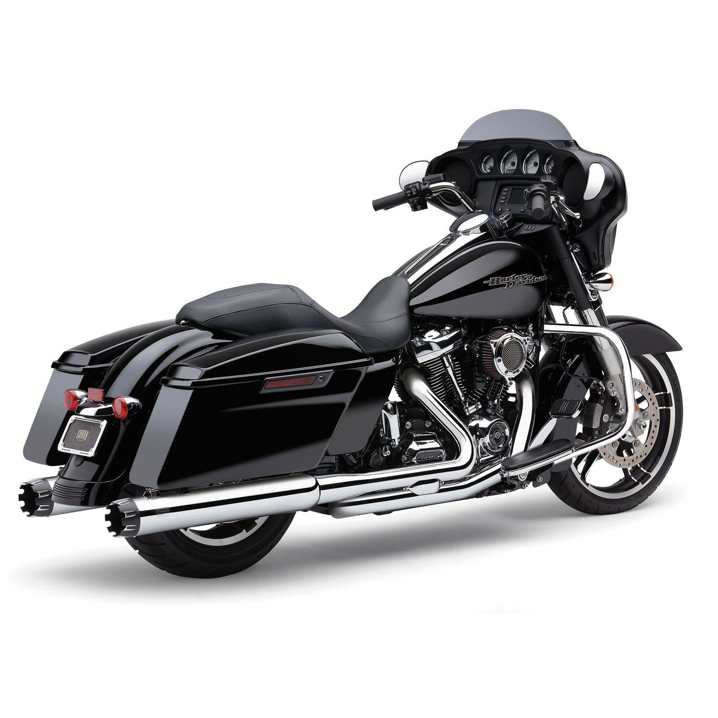 4" Dual Cut Tip Slip On Chrome Flh/Flt 95 16