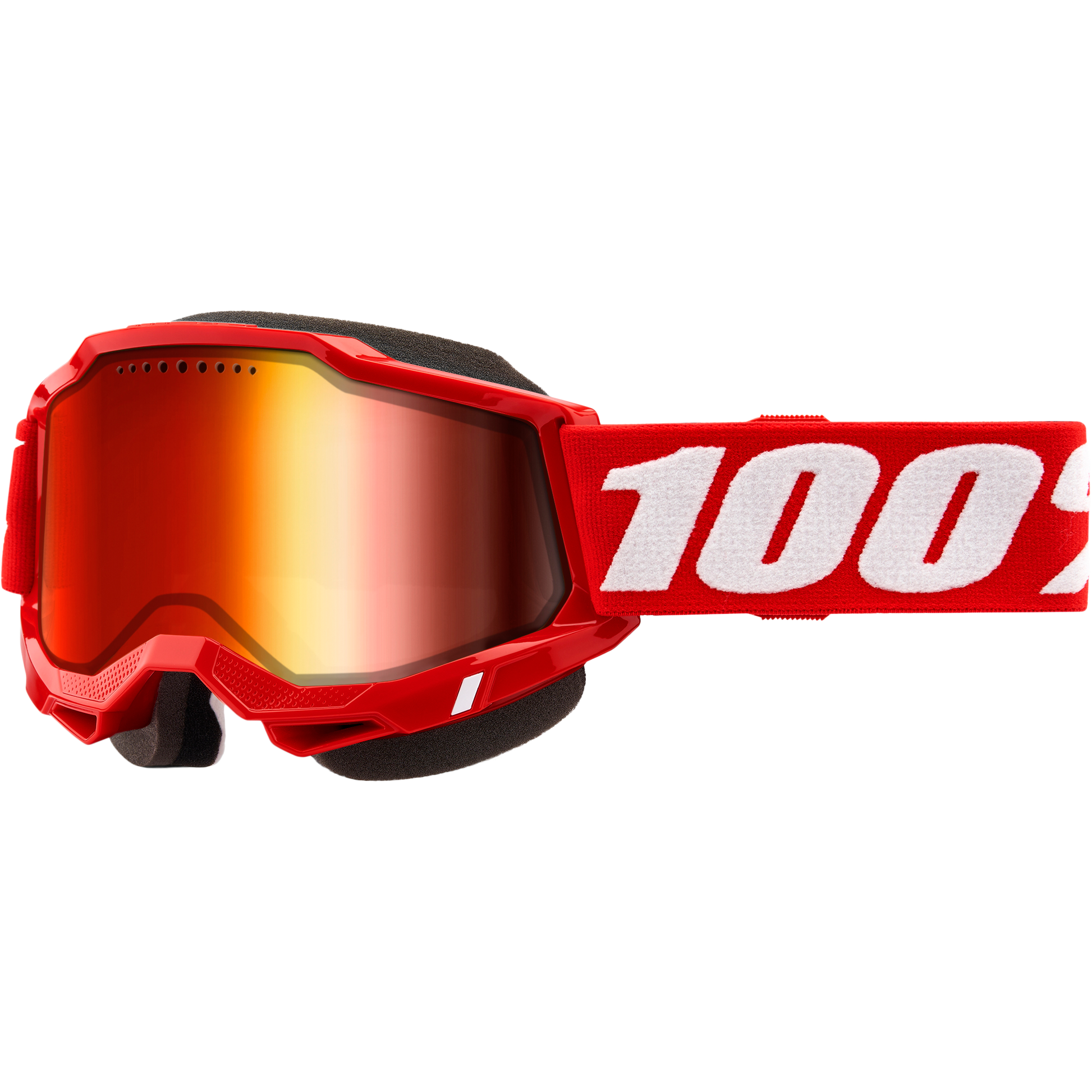 Accuri 2 Snowmobile Goggle Red W/ Red Mirror Lens