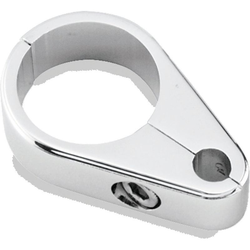 Bikers Choice 1 Inch Chrome Plain Clutch Cable Clamp