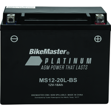 BikeMaster AGM Battery - MS12-20L-BS