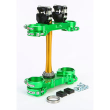 Rocs Tech Clamp Set Green Kawasaki 23mm