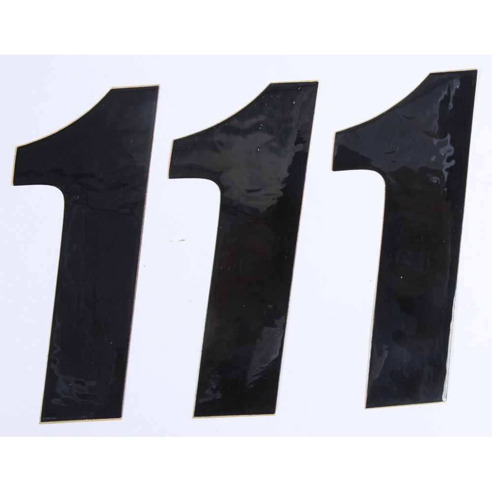 Number 1 Black 6" 3/Pk
