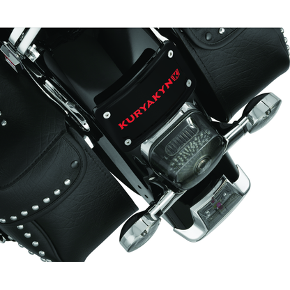 Kuryakyn Curved Laydown License Plate Frame Gloss Black