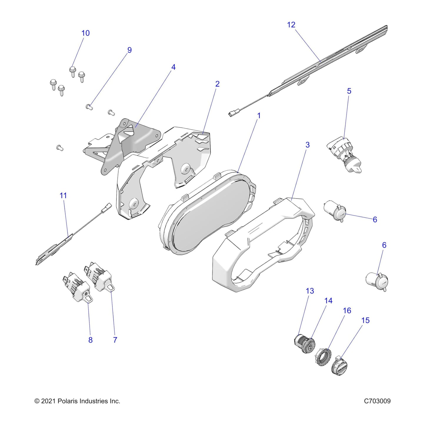 Polaris RZR Switch, AWD, Genuine OEM Part 4017993, Qty 1