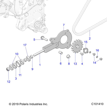 Polaris Ranger Chain, 50 x 52P, Genuine OEM Part 3222268, Qty 1