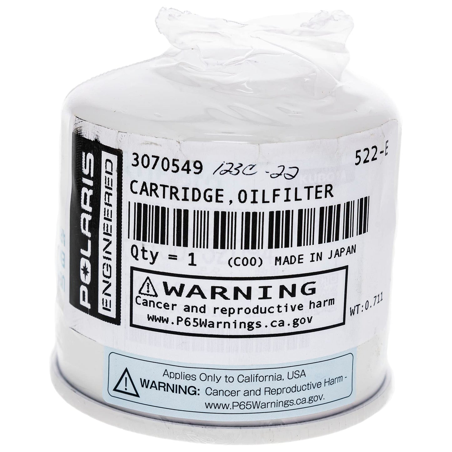 Polaris Oil Filter for Specific RANGER Models, Durable Design, Perfect Fit, Engineered to Last, Genuine OEM Part, Qty 1, Engine Protection for Off Road UTV - 3070549