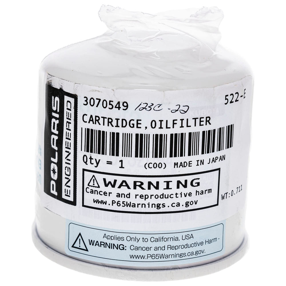 Polaris Oil Filter for Specific RANGER Models, Durable Design, Perfect Fit, Engineered to Last, Genuine OEM Part, Qty 1, Engine Protection for Off Road UTV - 3070549
