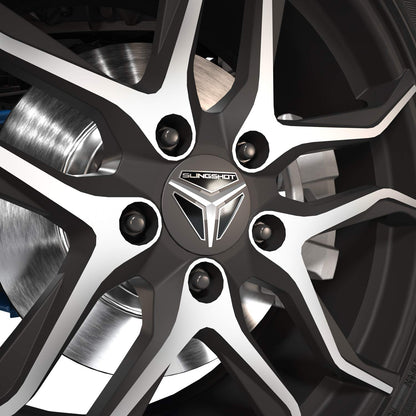 Slingshot Wheel Caps - Matte Black - 2884819-458