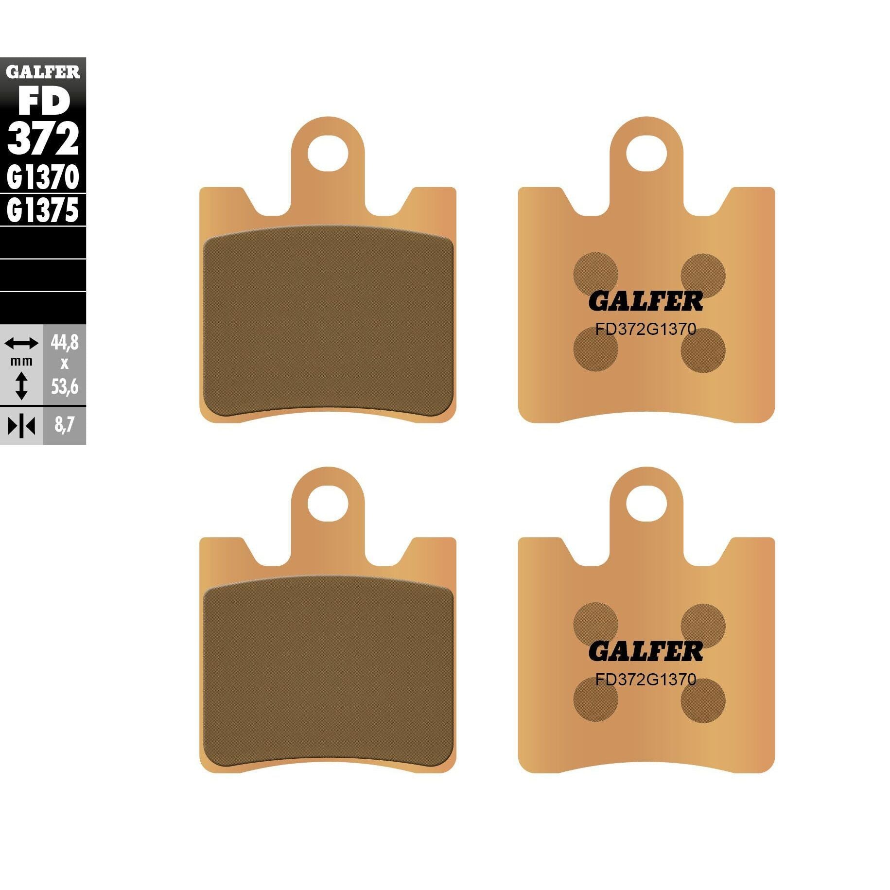 Brake Pads Sintered Fd372g1370