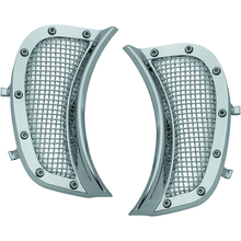 Kuryakyn Mesh Headlight Vent Accents Chrome