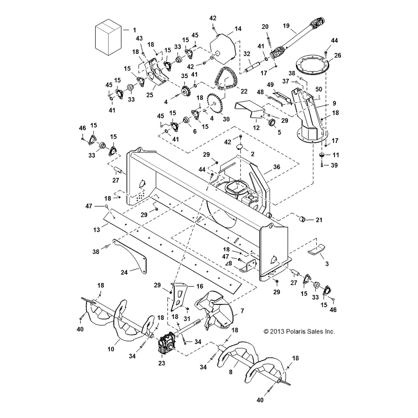 Polaris Off Road Skid Shoe, Genuine OEM Part 3120427, Qty 1