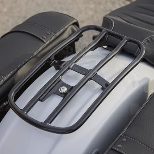 
                      
                        Indian Motorcycle Luggage Rack for Specific Scout Models, Black, Mounts On Motorcycle Rear Fender, Holds Up to 7 Lbs, Cargo Rack for Tail Bags for Motorcycles, Motorcycle Storage - 2890148-266
                      
                    