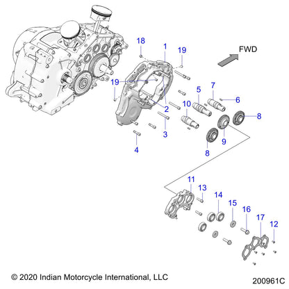 Indian Motorcycle Camshaft Gear Inlet, Genuine OEM Part 6230931, Qty 1