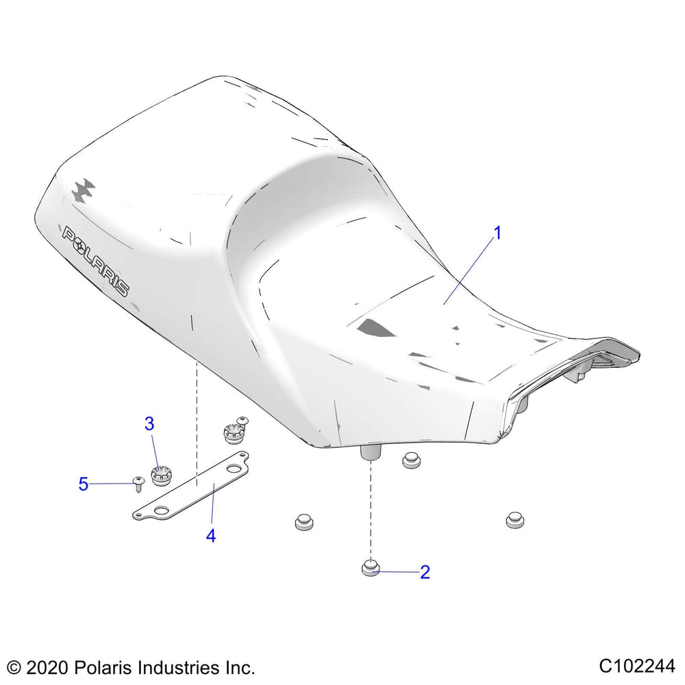 
                      
                        Polaris ATV Seat Cover Assembly, 6 x 6, Genuine OEM Part 2688346, Qty 1
                      
                    