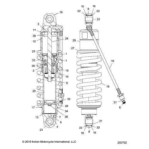 
                      
                        Indian Motorcycle Shock-Tour [INCL. All], Genuine OEM Part 1544279, Qty 1
                      
                    