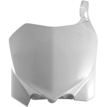 Front Number Plate White