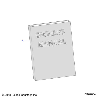 Polaris ATV MAN-OWN,19 ATV 1000 SPM/SCR TR, Genuine OEM Part 9929221, Qty 1