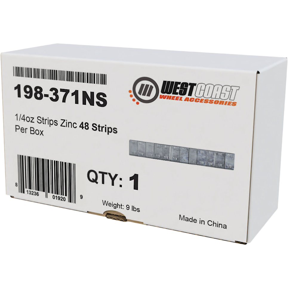 1/4oz Strips Zinc 48 Strips/Box