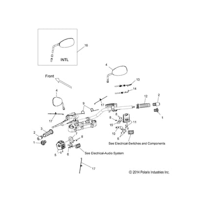 Victory Motorcycles Throttle Cable, Push, Cruise, Genuine OEM Part 7081574, Qty 1